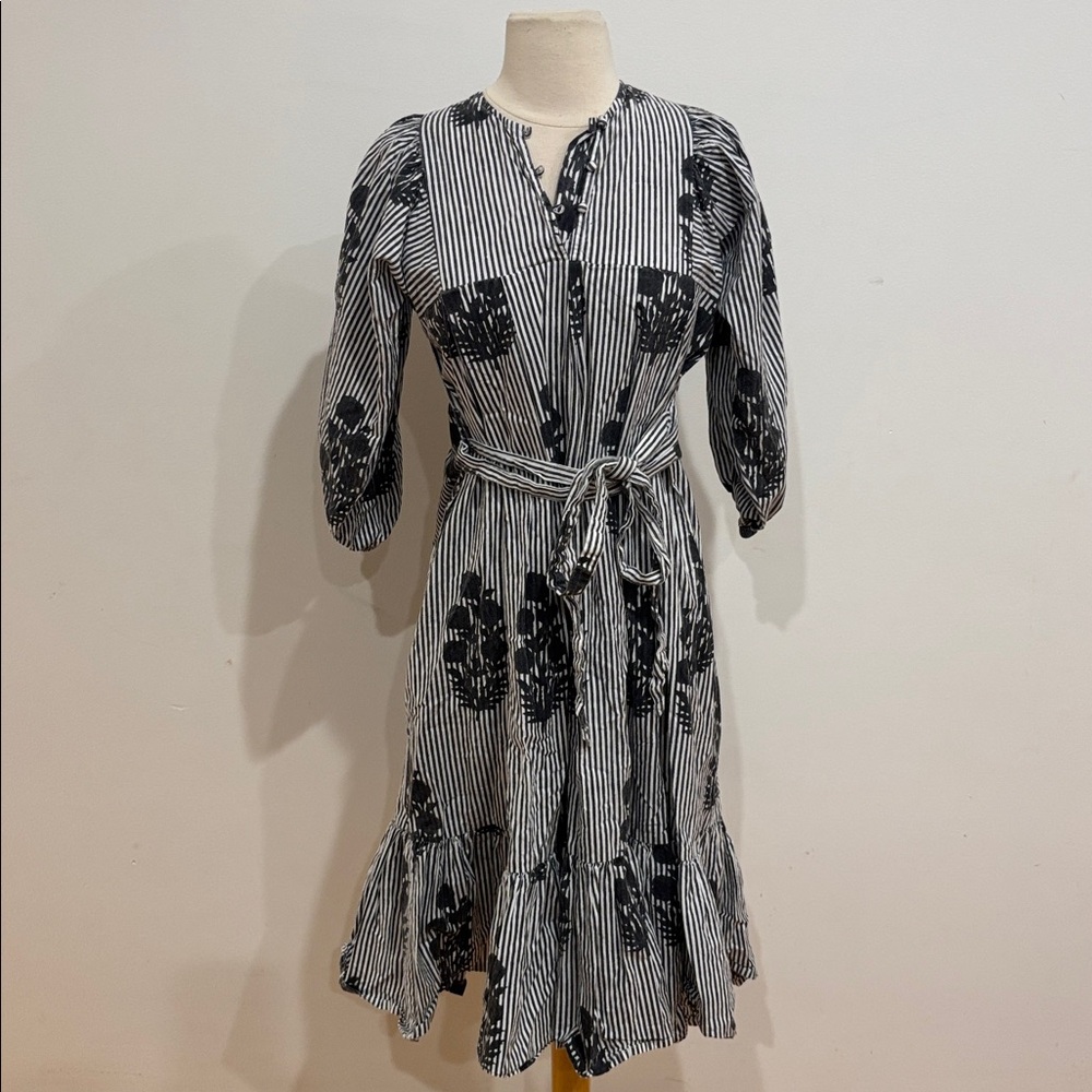 SZ Blockprints Aaron Navy Dress, Size: XS - Picture 5 of 10